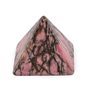 Pyramide de cristal pierre de rhodonite naturelle pyramide de cristal de guérison pierre naturelle pierre précieuse agate de guérison pyramides grossiste - Product Image 1