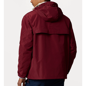 Custom Printed Hooded <b>Pullover</b> Windbreaker <b>Jackets</b> for Winter Hot Price Front Logo Positioning - Product Image 6