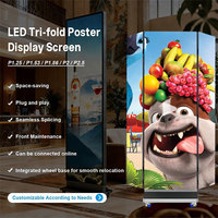 Écran d'affichage numérique double face pliable HONFQI CJ Fold P1.5 P1.8 P2.5 LED pour magasins de détail et expositions