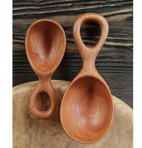 Ensemble de cuillères en bois de qualité supérieure pour la cuisine, la cuisine, la salade, le mélange de riz, le bois massif naturel, la conception durable et écologique - Product Image 1