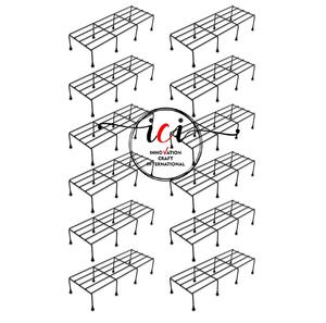 Estante de especias de cristal fácil de limpiar para plantas de almacenamiento de cocina para el hogar, macetas de flores, almacenamiento único de Metal para Cocina - Product Image 1