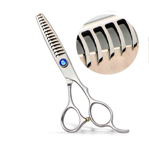 Tijeras Curvas para Peluquería Canina de 8.0 Pulgadas, Tornillo con Joyas, Acero Inoxidable 420C, Hoja Afilada de 23 Dientes, Ligeras y Cómodas - Product Image 6