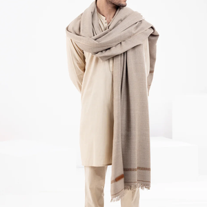 Mantón de lana 100% de la mejor calidad para hombre, hecho pakistaní con características suaves, chal de lana para hombre a precio barato - Product Image 4