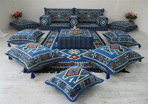 Sièges de sol arabes Canapé de sol arabe Sièges de sol arabes | 16 pièces, 28 danses avec éponge - Product Image 3