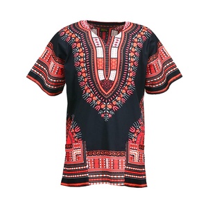 เสื้อผ้าดาชิกิผ้าฝ้ายลายพิมพ์ดีไซน์ใหม่ แขนสั้น น้ำหนักเบา ระบายอากาศได้ดี เหมาะสำหรับผู้ชายและผู้หญิงในโอกาสพิเศษ - Product Image 1