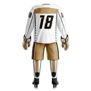 Uniformes profesionales de hockey sobre hielo, camisetas de equipo sublimadas personalizadas, uniformes de poliéster cómodos y duraderos para jóvenes - Product Image 6