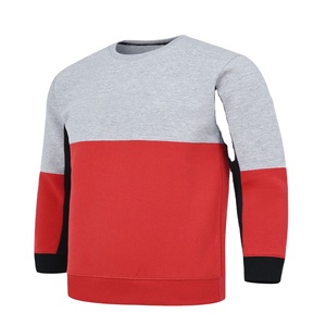Sweat-shirt à col rond en molleton tricoté 100 % coton pour homme, printemps, 240 g, écologique, respirant, logo imprimé en relief sur le devant - Product Image 1