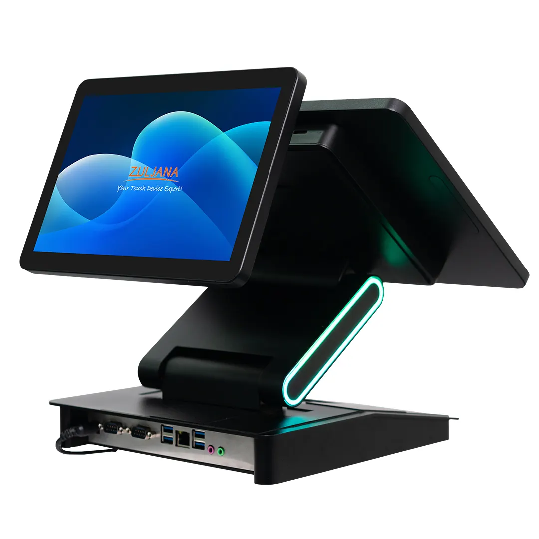 Efficient Restaurant Order Management with 15.6 Inch Dual Screen POS Customer Display System