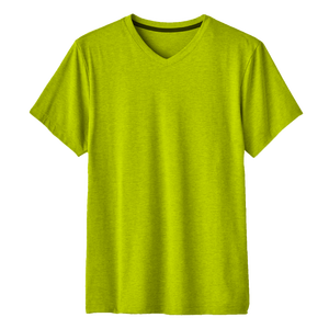 T-shirt unisexe décontracté à col en V, anti-rides, écologique, en jersey simple 160 GSM, poids du tissu 180 grammes, vierge, vente en gros - Product Image 5