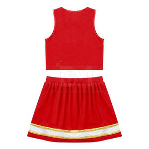 ชุดเชียร์ลีดเดอร์ผู้ใหญ่ชุดเครื่องแบบสีพื้นน้ำหนักเบา - Product Image 4