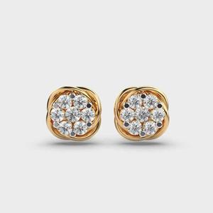 Boucles d'oreilles élégantes en forme de poire avec diamant en or blanc Sophistication raffinée pour les mariées au meilleur prix - Product Image 4