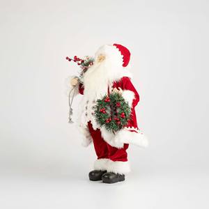 Figura Decorativa de Santa Claus Tradicional Roja de 60 cm, con Material Sintético, para un Ambiente Festivo en el Hogar - Product Image 1