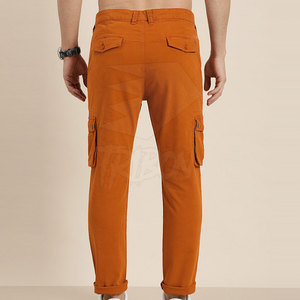 Pantalones cargo informales de cintura alta para hombre, ligeros, de secado rápido, diseño de patrón recto lavado sostenible personalizado - Product Image 2