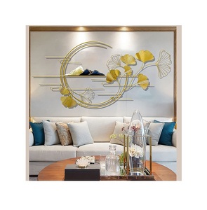 Nouvelle conception Art mural pour salon taille personnalisée forme métal aluminium suspendu décoration murale intérieure pour la maison hôtels - Product Image 2