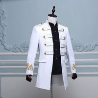 Veste longue rétro personnalisée Costume de la Renaissance Mess Dress Uniform Vestes pour hommes