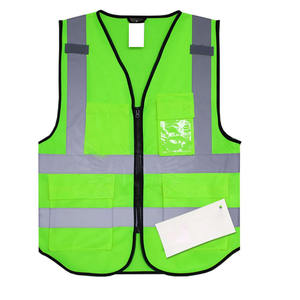 OEM Breathable Reflective High Visibility <b>Vests</b> With Pockets Safety <b>Vest</b> for Sale 2024 <b>Top</b> Quality Safety <b>Vest</b> - Product Image 1