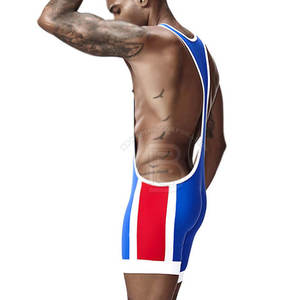 Último Diseño en Ropa Deportiva, Singlet de Lucha Libre Profesional para Adultos - Product Image 5