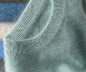 เสื้อสเวตเตอร์สวมหัวคอกลมสำหรับผู้ชาย, เสื้อแคชเมียร์ขนาดใหญ่พิเศษกันขนถักหนา500กรัมแขนยาวปกติฤดูใบไม้ร่วงฤดูหนาว - Product Image 5