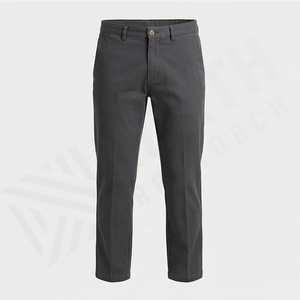 Pantalones Chinos de Hombre de Primera Calidad con Diseño de Pierna Recta, Cordón Ajustable, Bolsillo con Cordón, Rayas Curvas, Duraderos, Modernos y Casuales - Product Image 1