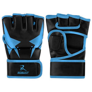 Guantes de MMA de Cuero para Entrenamiento de Boxeo y Sparring con Palma Antideslizante, Cierre de Gancho y Bucle, Costuras Resistentes y Opciones Personalizables - Product Image 1