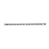 Diffuseur encastré à fente 70-200 m³/h de débit d'air, faible bruit, pales réglables, compatible avec boîtier Plenum, à longue portée, monté au plafond