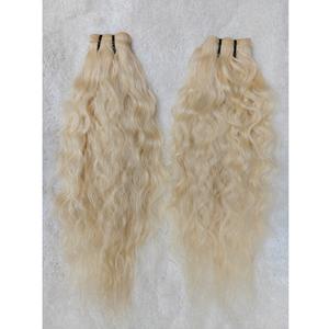 Extensiones de cabello humano Rubio 613 liso y sedoso con brillo Natural y textura suave, perfectas para crear un peinado llamativo y brillante - Product Image 5