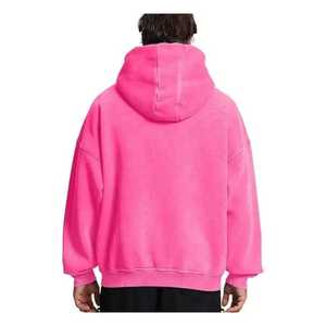 เสื้อพูลโอเวอร์สตรีทแวร์ผ้าฝ้ายคุณภาพสูง: สไตล์วินเทจฟอกสีแบบแอซิดวอช แต่งลายปะเชนิลล์ พิมพ์ลายกราฟิกแบบซับลิเมชั่น ขายส่ง - Product Image 2