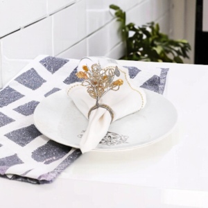 Best Seller Beaded Napkin <b>Ring</b> With Metal Made Unique Designed Luxury Napkin <b>Ring</b> for Table Decor by <b>Indian</b> Exporters - Product Image 3