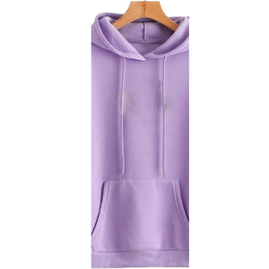 Robe pull en molleton d'hiver pour femme sur mesure 100% coton respirant coupe-vent écologique logo brodé sur le devant 360g - Product Image 3