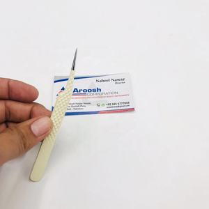 Pinzas de belleza de fibra de volumen blanco con aislamiento de agarre de diamante profesional al por mayor pestañas puntiagudas de acero inoxidable de alta calidad - Product Image 1