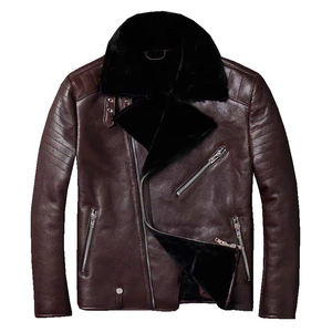 การออกแบบที่กําหนดเองขายส่งคุณภาพสูงแจ็คเก็ตหนังแฟชั่นที่กําหนดเองแจ็คเก็ตหนังผู้ชาย - Product Image 5