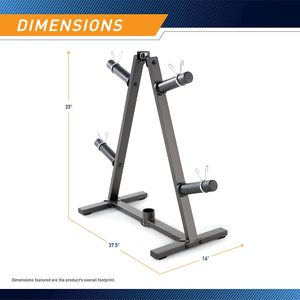 Organizador de Marco en A para gimnasio en casa de alta calidad, placas de peso de Metal y soporte de barra para gimnasio y equipo de Fitness de 2 pulgadas - Product Image 6