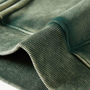 Top 2024 Men's Acid Wash Hoodie High Quality Stretchable Blank Fashionable <b>Winter</b> <b>Coat</b> - Product Image 5