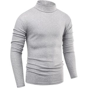 Chandails en tricot décontractés de printemps anti-rides pour hommes de qualité supérieure en vente en gros de chandail en polyester de couleur unie motif hiver - Product Image 3