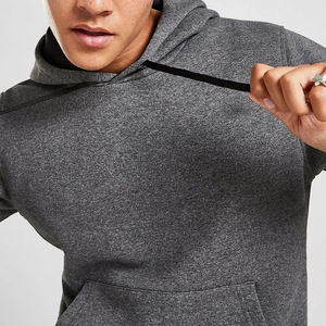 Venta al por mayor XXL Hombres Casual Gym Joggers Set Custom XL Fleece Nylon Chándales Sólido Impreso Logo Con Capucha Ropa de Invierno para Más - Product Image 4