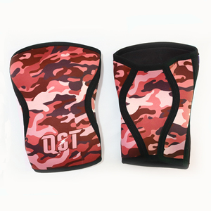 Manchons de genou en néoprène camouflage antidérapants réglables pour la musculation, protection professionnelle, épaisseur de 7 mm pour la musculation - Product Image 4