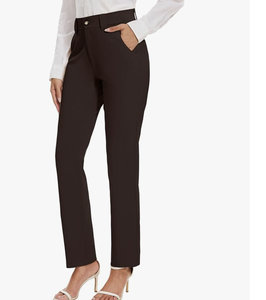 Pantalones de Vestir Rectos Elásticos para Mujer, con Bolsillos, para Trabajar, Casuales, de Traje, Nueva Llegada de Bangladés - Product Image 2