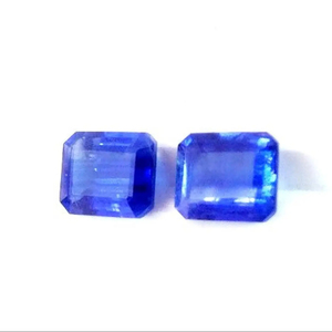 kyanite อัญมณีอัญมณีที่สวยงามธรรมชาติ kyanite หลวมเหลี่ยมเพชรพลอยที่น่าตื่นตาตื่นใจแปดเหลี่ยมเครื่องประดับทําที่มีอยู่ 7*5 มม.ดูที่น่าตื่นตาตื่นใจอัญมณี - Product Image 1
