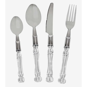 Classic Brown Handle Stainless Steel Eco-Friendly <b>Flatware</b> Cutlery Set Fork Spoon for Party Wedding Restaurant Dining - Product Image 5