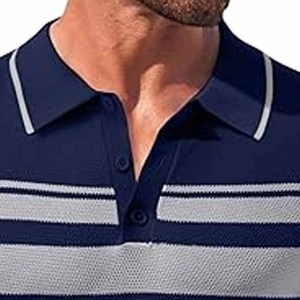 Venta al por mayor 100% algodón estampado bordado Logo hombres Polo Camisa lisa en blanco Golf Polo camiseta personalizada Polo hecha por Dress Sports - Product Image 2