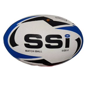 Ballon de rugby Game-Ready Taille 5 pour les matchs de compétition Precision Flight Strong Grip Tough Build High Air Durable Logo for Sports - Product Image 1