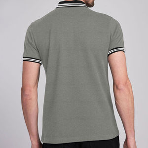 Chemise d'été en toile écologique solide pour hommes, manches courtes, polyester/coton, décontractée - Product Image 2