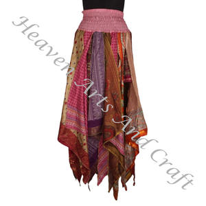 DS029 Urban Tribal Dance Assorted <b>Skirt</b> Patchwork New Saree <b>Skirts</b> Long Size Saree <b>Skirts</b> For Ladies Art <b>Silk</b> <b>Skirt</b> Saree Hippie - Product Image 6