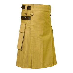 Uniforme de 16 oz en acrylique avec poches cargo, taille personnalisée, kilt utilitaire en tartan, kilt hybride, plusieurs tartans disponibles - Product Image 3