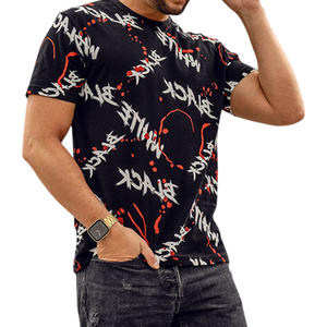 Camiseta totalmente sublimada de último diseño 2025 de alta calidad 100% tela de algodón cuello redondo Camiseta deportiva que absorbe el sudor para hombres - Product Image 3