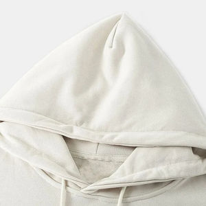 Sudadera con capucha de algodón de alta calidad para mujer, suéter de Color sólido con forro, logotipo personalizado impreso para la temporada de invierno, venta al por mayor - Product Image 3