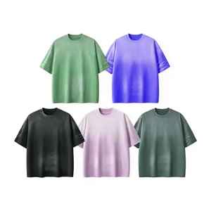 เสื้อยืดผ้าฝ้ายพิมพ์ลาย Dtg สีดำวินเทจซักได้ไซส์ - Product Image 2