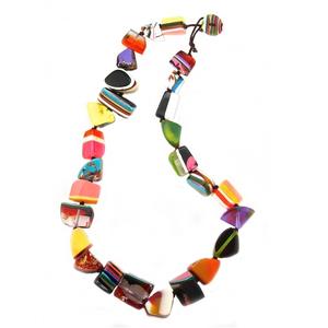Collier en résine époxy glacée colorée, style ange moderne, designs personnalisés, léger, durable, modèle tendance, haute qualité - Product Image 3