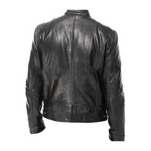 Chaqueta de moto de poliéster 100% para hombre con Forro cálido a prueba de viento Cierre de cremallera de moda Chaqueta de invierno estilo OEM ODM - Product Image 4