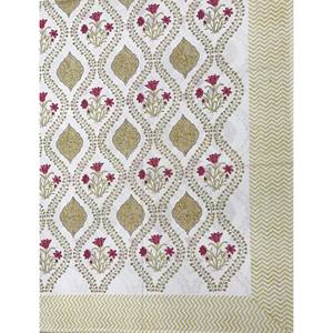 Quality Block Printed Flat <b>Sheet</b> Fitted Bed <b>Sheets</b> in <b>King</b> Queen and Twin <b>Sizes</b> for Bedroom Hotel and Hospital Use - Product Image 1